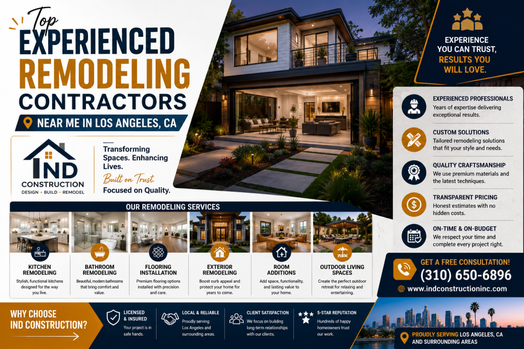 Top Experienced Remodeling Contractors Near Me