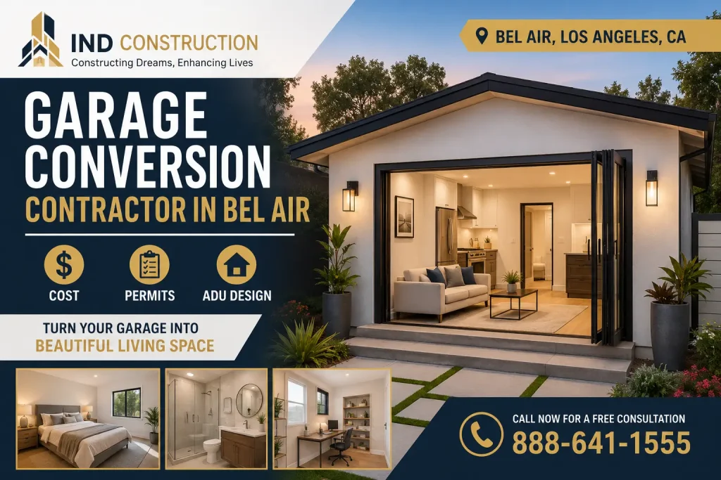 Garage Conversion Contractor in Bel Air Cost, Permits & ADU Design Guide