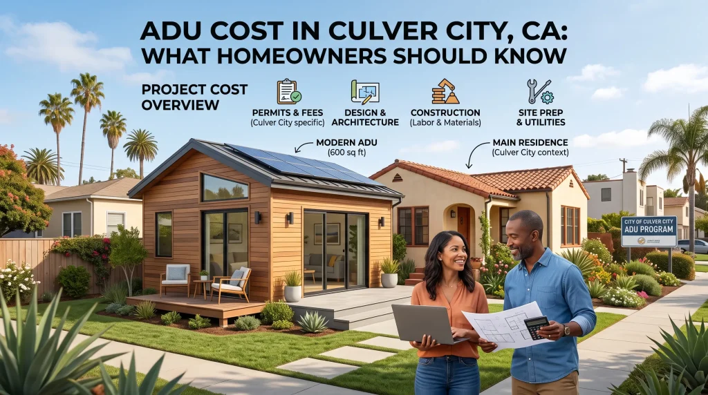 ADU Cost in Culver City, CA What Homeowners Should Know