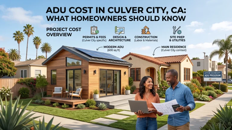 ADU Cost in Culver City, CA What Homeowners Should Know
