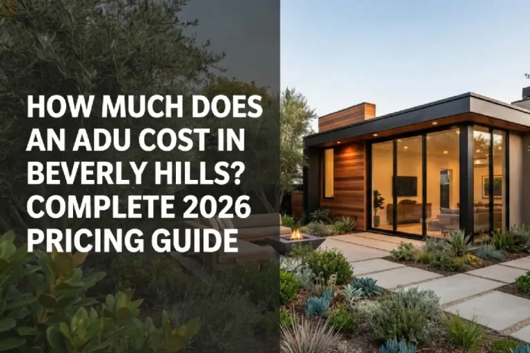 How Much Does an ADU Cost in Beverly Hills Complete 2026 Pricing Guide
