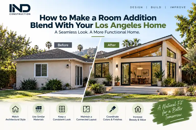 room addition blend los angeles home.